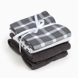 Кух. набор Этель Grey: полотенце - 4 шт, салфетка 30х30 см, 100% хл.  фото 14