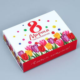 Цена за 5 шт. Коробка кондитерская, упаковка 8 марта, 20?15?5 см