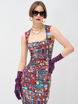 Платье с вырезом каре OD-634-1 - Tantino фото 4