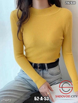 Женская однотонная водолазка