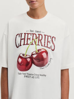 Футболка оверсайз с принтом / Zarina  фото 7