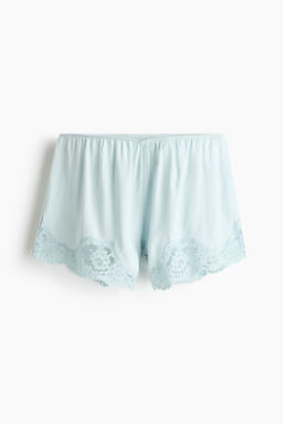 Pantal?n corto de pijama con ribete de encaje - H&m фото 2