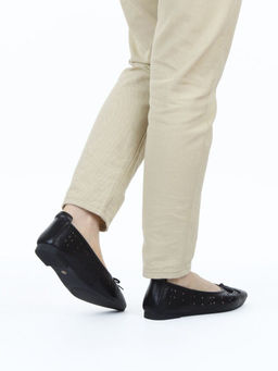 06-7388-66A BLACK Туфли летние женские "Лодочки" (натуральная кожа)