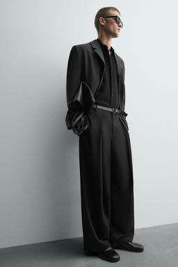 PINSTRIPED PLEATED TROUSERS - Zara фото 6