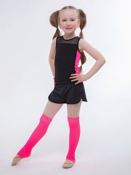 7067 Топ-майка из хлопка со вставками из бифлекса и сетки Chersa  фото 3