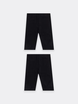 Шорты-велосипедки для девочек мультипак (2 шт.) в черном цвете - Mark formelle фото 6