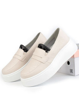 03-SD13-2D BEIGE Полуботинки женские (натуральная кожа)