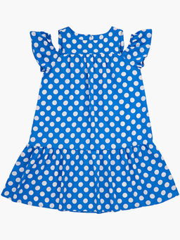 Платье в горох 22-7180 голубой горох - Mini maxi фото 3