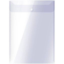 Папка с кнопкой А4 вертикальная OfficeSpace прозрачная (267526) 150 мкм