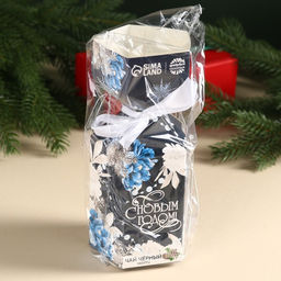 Чай чёрный С Новым годом с чабрецом, в коробке конфете, 100 г. - Фабрика счастья фото 6