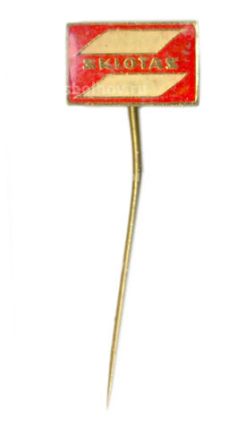 Значок рекламный стекольный концерт SKLOTAS