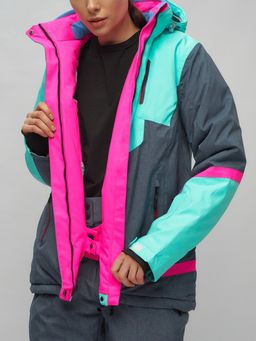 Горнолыжный костюм женский бирюзового цвета 02282Br - Chunmai фото 12