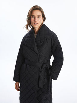 Ceket Yaka Kapitone Kad?n ?i?me Mont - Waikiki фото 2