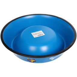 Цена за 2 шт. Миска из нержавеющей стали с силиконовым нескользящим ободком "ЛЮБИМЫЙ БРО", цвет синий, 26см (наклейка)