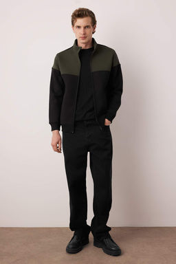 TRENDYOL MAN Lacivert-Gri Melanj Regular Fit Uzun Kollu Dik Yaka Fermuarl? Sweatshirt TMNAW22SW0720 - Trendyolmilla фото 19