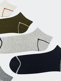 Desenli Erkek Patik ?orap 7li