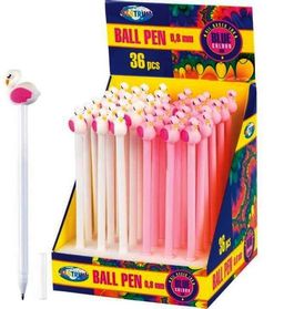 Центрум. 80342 Ручка шариковая "Лебедь" синие чернила, 0.7мм, цвета асс.