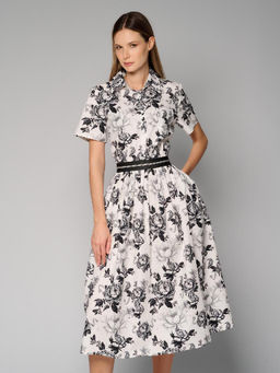 Платье женское 12521-35157 white/black
