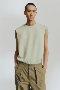 Camiseta sin mangas efecto neopreno Loose Fit - H&m фото 2
