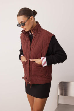 Kahverengi Oversize Yelek TWOAW26YE00032 - Trendyolmilla фото 2