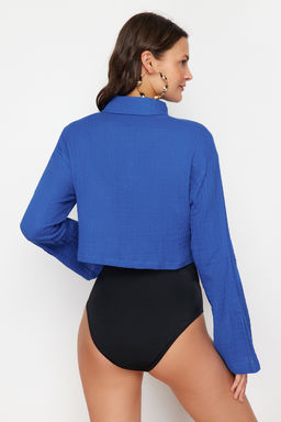 TRENDYOLMILLA Beyaz Dokuma Muslin Plaj Gomlegi TBESS24GO00011  фото 27