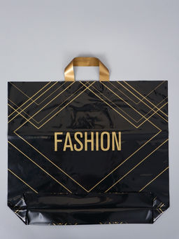 Цена за 50 шт. Пакет с петлевой ручкой "Линии" 50 х 45 х 8 см, 60 мкм