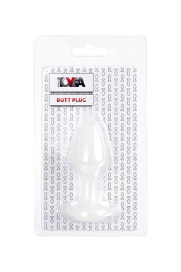 Анальная втулка TOYFA, акрил, белый, 8 см, 2,8 см