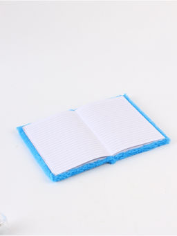 Блокнот пушистый и ручка многоцветная «Стич», голубой