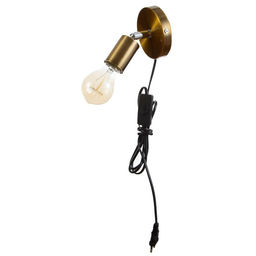 Спот BayerLux «Дарни», провод 150 м, выключатель, Е27, 40 Вт, 10х10х10 см, цвет основания медный