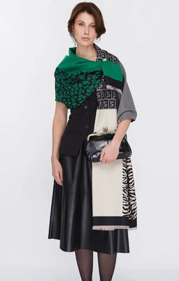 в СОСТАВЕ ШЕРСТЬ и КАШЕМИР! Большой,теплый двусторонний палантин - Tantino фото 15