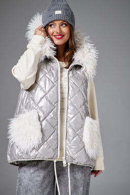 Жилет AVE RARA 1069 песочный металлик