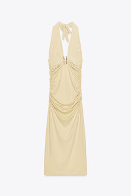 POLYAMIDE HALTER DRESS - Zara фото 6