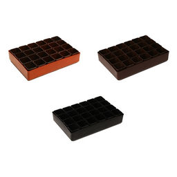 Набор для рассады: стаканы по 70 мл (24 шт.), поддон 29.5×20 см, МИКС