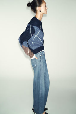ARGYLE KNIT JUMPER - Zara фото 3