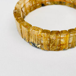 Браслет из Рутилового кварца с включением Титана 19 см - Радуга самоцветов фото 2