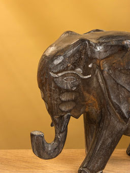 Набор сувенирный «Слоники», h=19 см, h=17 см, h=15 см, дерево, серый