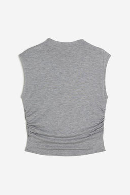 Top cropped con cuello perkins - H&m фото 4