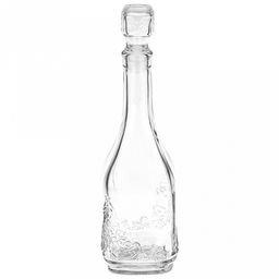 Графин-штоф стеклянный Антоша-1 0,5л, 8х8х22,3см, с пробкой (Россия) - Домашняя мода фото 2