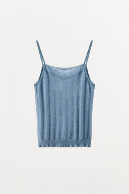POINTELLE STRAPPY TOP - Zara фото 9
