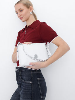 Сумка 0829CH white Polina&Eiterou