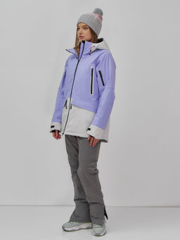 Горнолыжная куртка женская зимняя фиолетового цвета 7077F - Chunmai фото 8