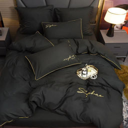 КПБ Candies однотонный с вышивкой на резинке по кругу CANOVR018 2 спальный