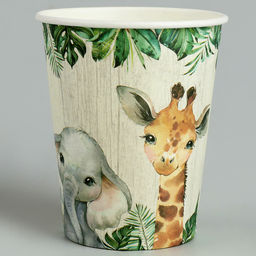 Стаканы бумажные Животные, 6 шт