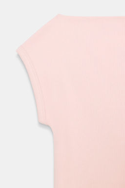 CAMISETA CUELLO BARCO / Rosa empolvado - Zara фото 7