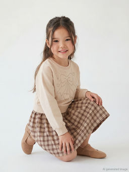 Bisiklet Yaka K?z ?ocuk Elbise