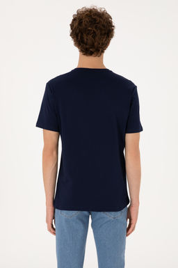 Erkek Regular Fit Bisiklet Yaka Lacivert Ti__rt Sepette S_rpriz _ndirim - U.s. polo assn фото 5