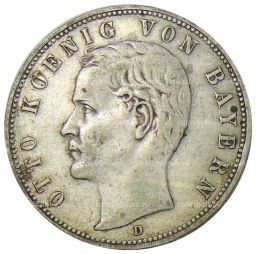 5 марок 1904 года D Германия (Бавария)