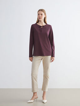 F?rf?rl? Ba?lamal? Yaka Bluz