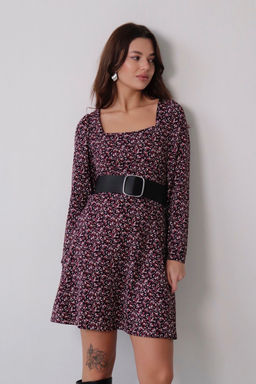 Платье с вырезом каре отрезное по талии - Martichelli фото 40