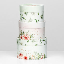 Набор шляпных коробок 3 в 1 With love, завальцованная, 16 х 10, 14 х 9, 13 х 8,5 см - UPAK LAND фото 3